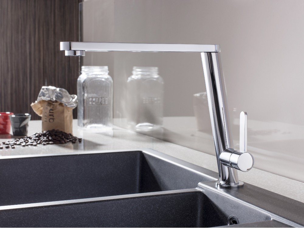 modern resin sink with minimalist tap Albion Bathrooms Kitchens and
